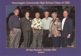 Rockton Grads: Jim Benkovich, Bonnie (Dailey), Bob Kocher, Jim Carter, Jean (Hegge), Don Bissell