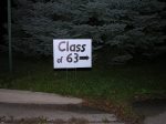 Class of 63 Sign
